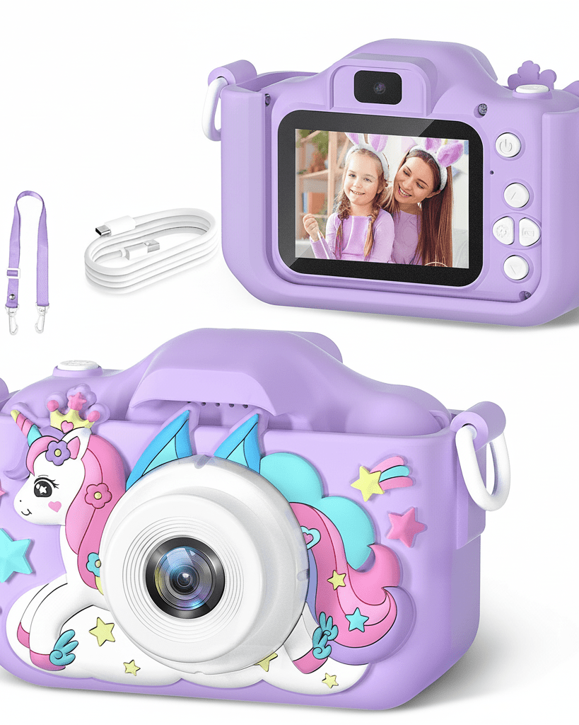 Appareil photo numérique pour enfants – Photos et vidéos -Jeux électroniques- Boutique LeoLudo-LeoLudo