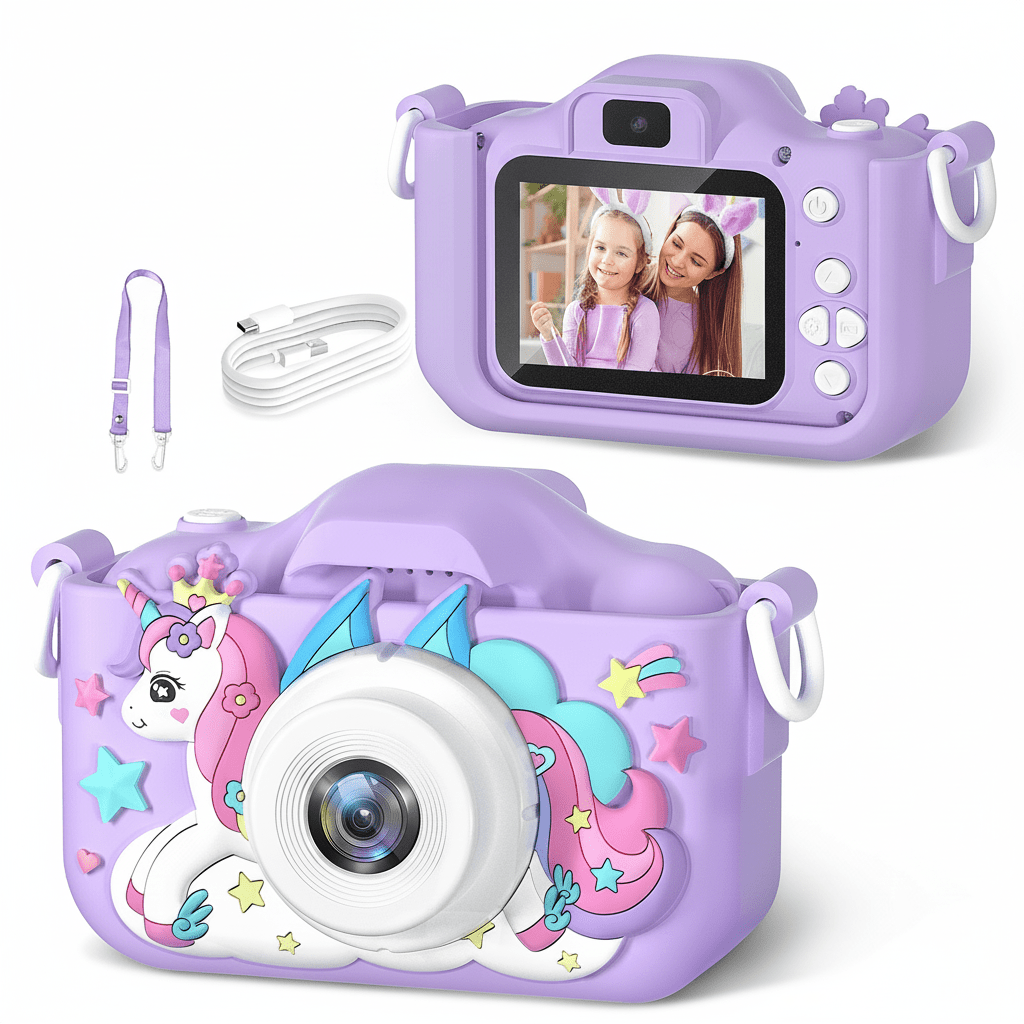 Appareil photo numérique pour enfants – Photos et vidéos -Jeux électroniques- Boutique LeoLudo-LeoLudo