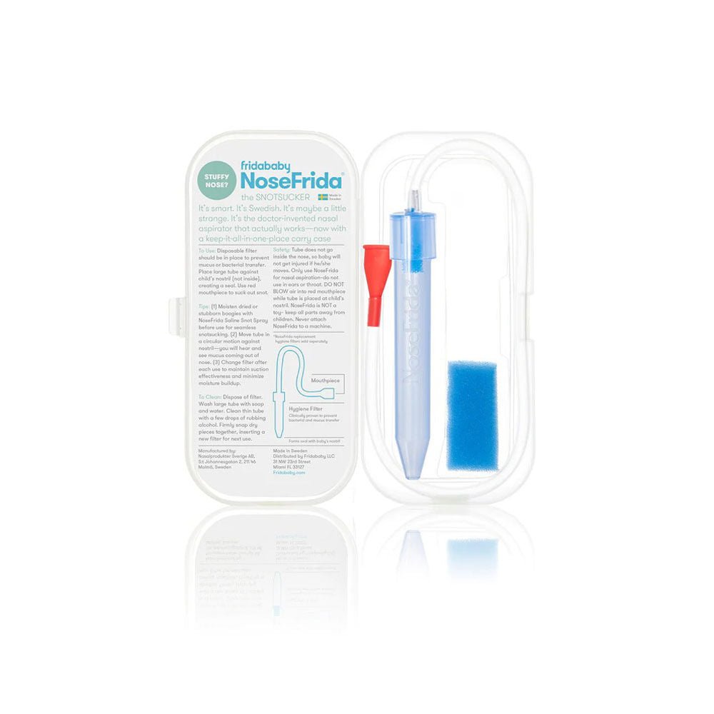 Aspirateur nasal NoseFrida Snotsucker + étui de voyage - Soins et hygiène - Boutique LeoLudo - Fridababy