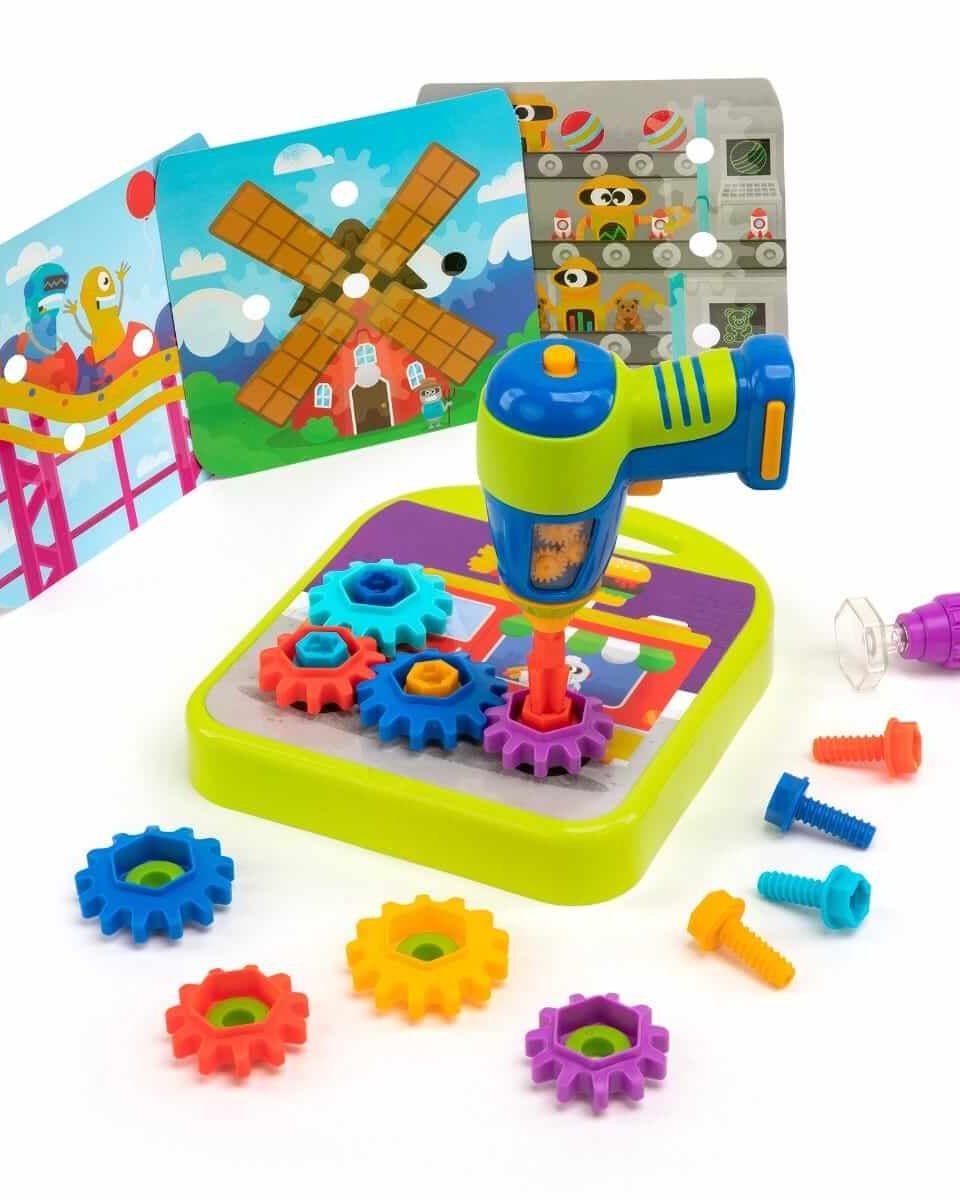 Atelier de conception d'engrenages Design & Drill - Jeux d'assemblage - Boutique LeoLudo - Educational Insights