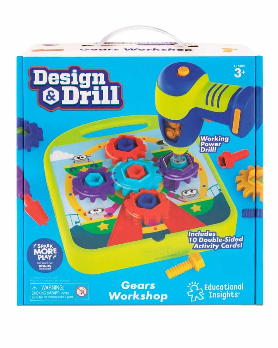 Atelier de conception d'engrenages Design & Drill - Jeux d'assemblage - Boutique LeoLudo - Educational Insights