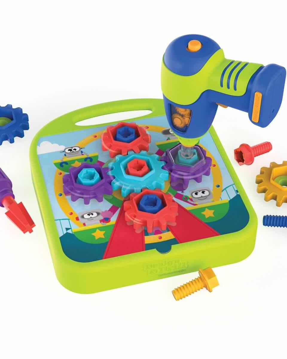 Atelier de conception d'engrenages Design & Drill - Jeux d'assemblage - Boutique LeoLudo - Educational Insights