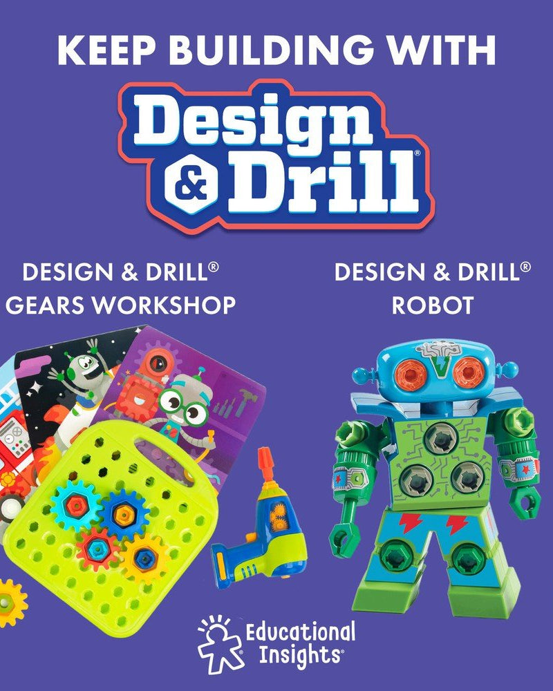 Atelier de robots Design & Drill - Jeux d'assemblage - Boutique LeoLudo - Educational Insights
