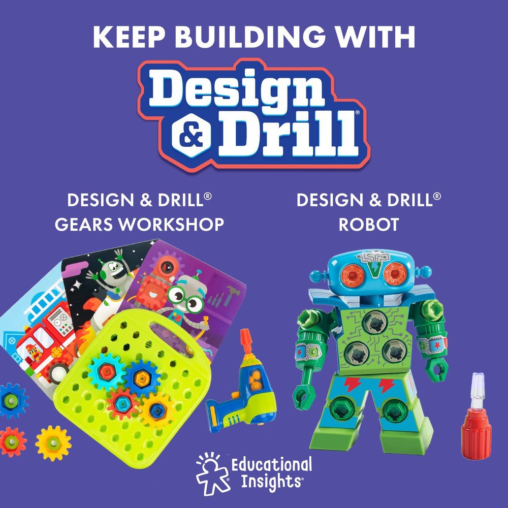 Atelier de robots Design & Drill - Jeux d'assemblage - Boutique LeoLudo - Educational Insights