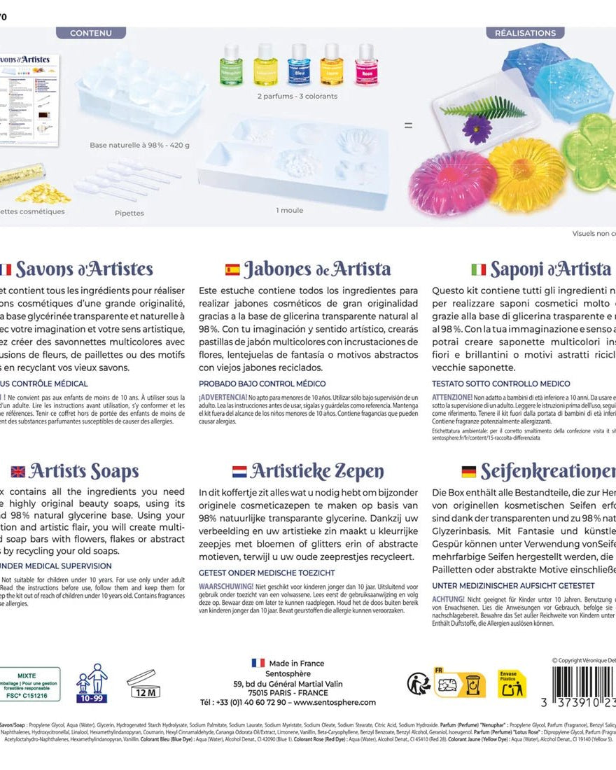 Atelier de savons artistiques -Art & bricolage- Boutique LeoLudo-SentoSphere