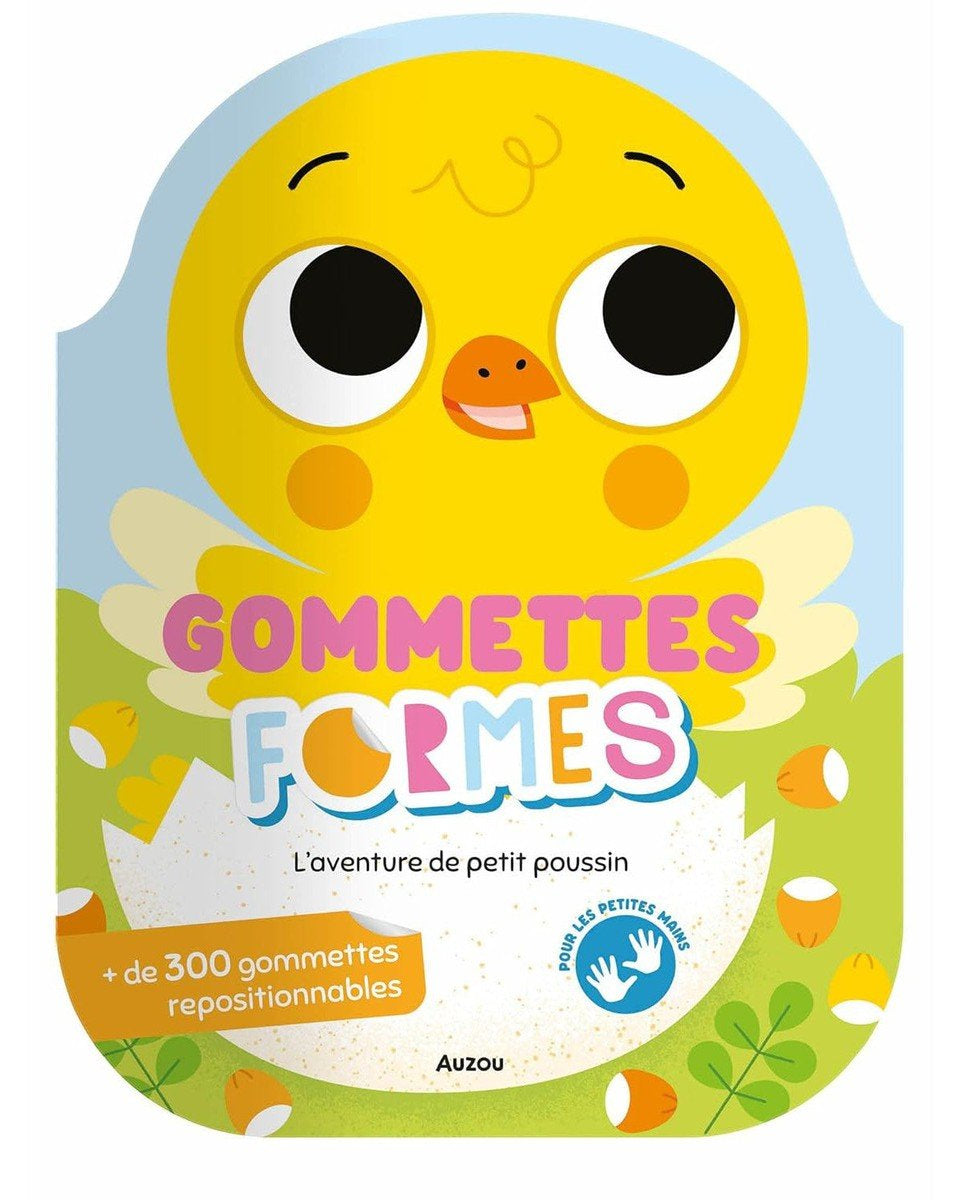 Autocollants formes - L'aventure de petit poussin - Livres - Boutique LeoLudo - Auzou