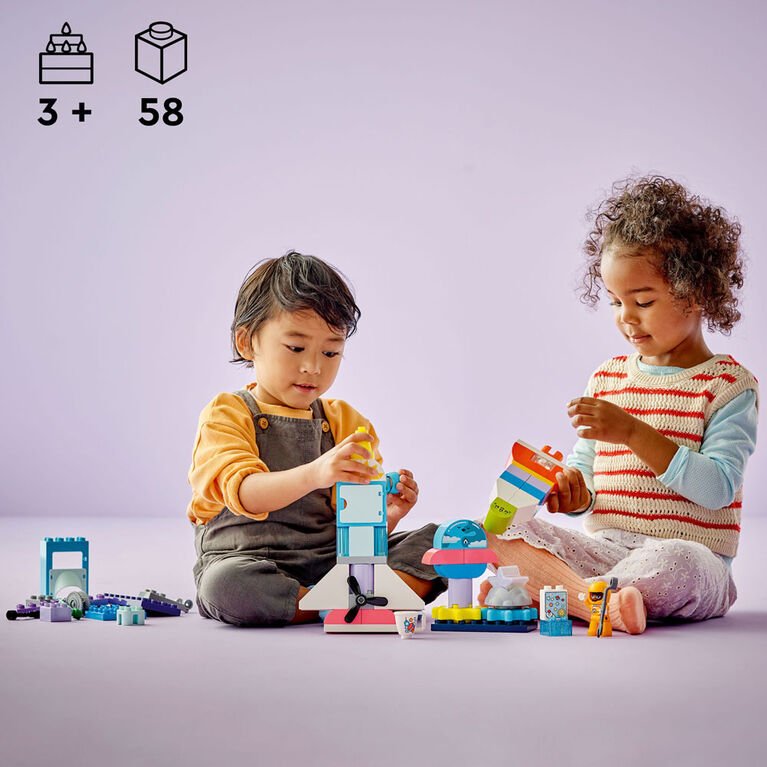 Aventure en navette spatiale 3 - en - 1 DUPLO (58 pcs) - Ensembles de jeu - Boutique LeoLudo - LEGO