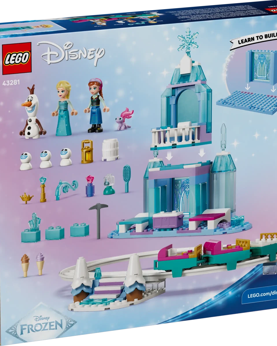Aventure en traîneau et château de glace d’Elsa (216pcs) – LEGO Disney Frozen - Jeux de construction - Boutique LeoLudo - LEGO