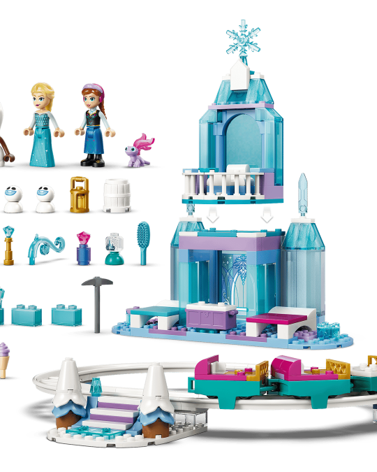 Aventure en traîneau et château de glace d’Elsa (216pcs) – LEGO Disney Frozen - Jeux de construction - Boutique LeoLudo - LEGO