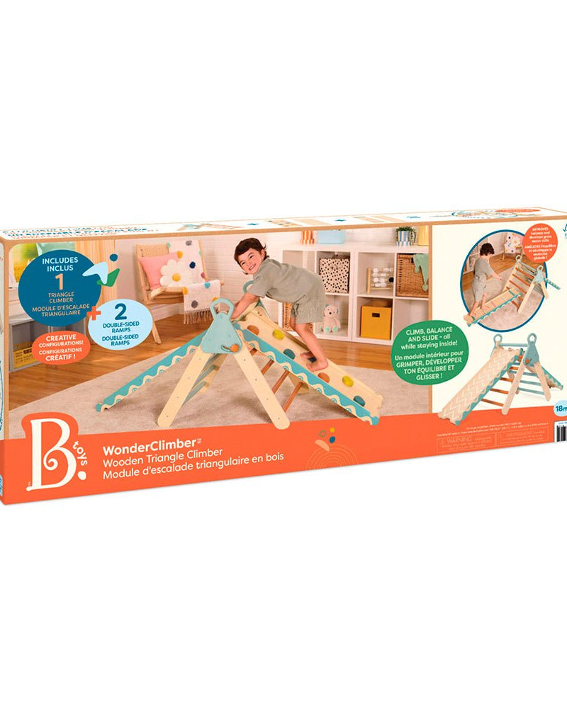 B. Summer - WonderClimber™ Module d'escalade triangulaire en bois - Jeu actif - Boutique LeoLudo - B. toys