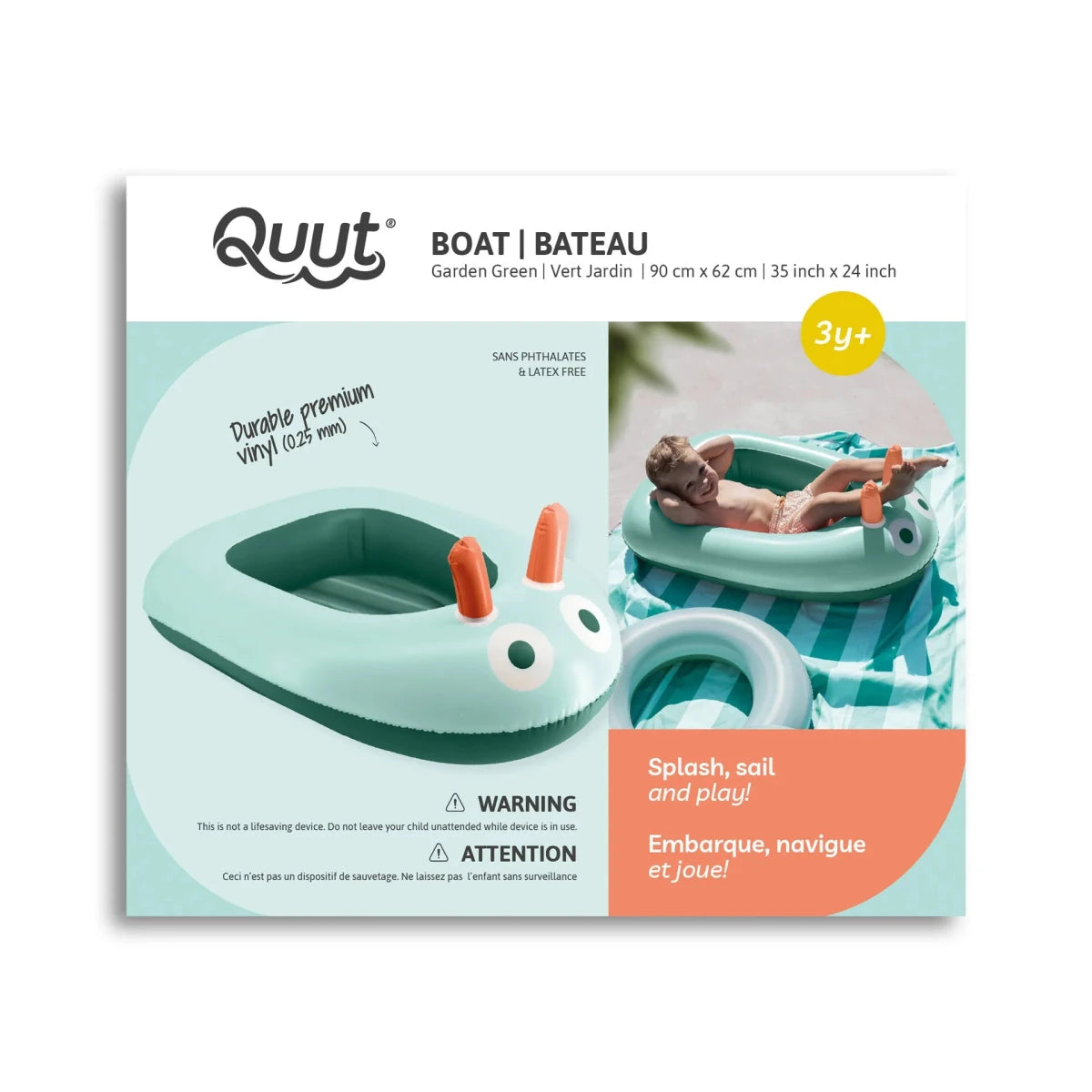 Bateau gonflable enfant – Garden Green - Jeux d'extérieur - Boutique LeoLudo - Quut