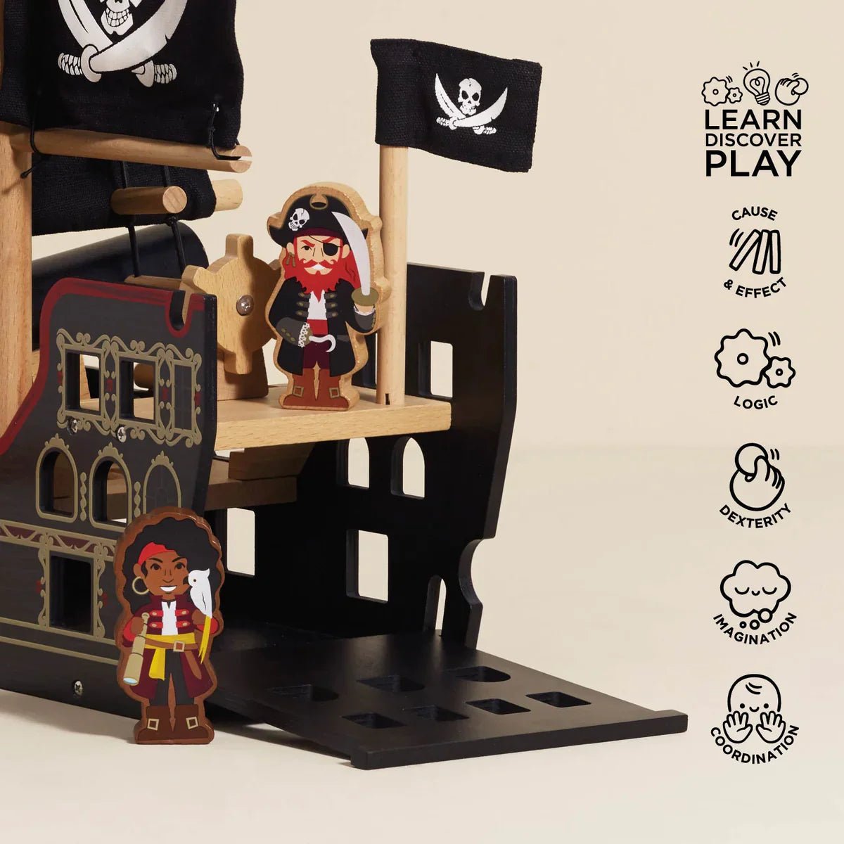 Bateau Pirate Barberousse - Véhicules de jeu - Boutique LeoLudo - Le Toy Van