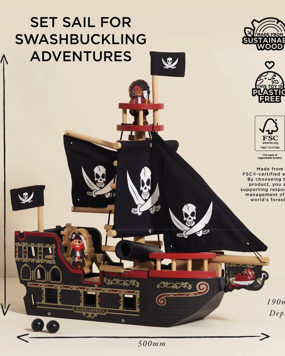 Bateau Pirate Barberousse - Véhicules de jeu - Boutique LeoLudo - Le Toy Van