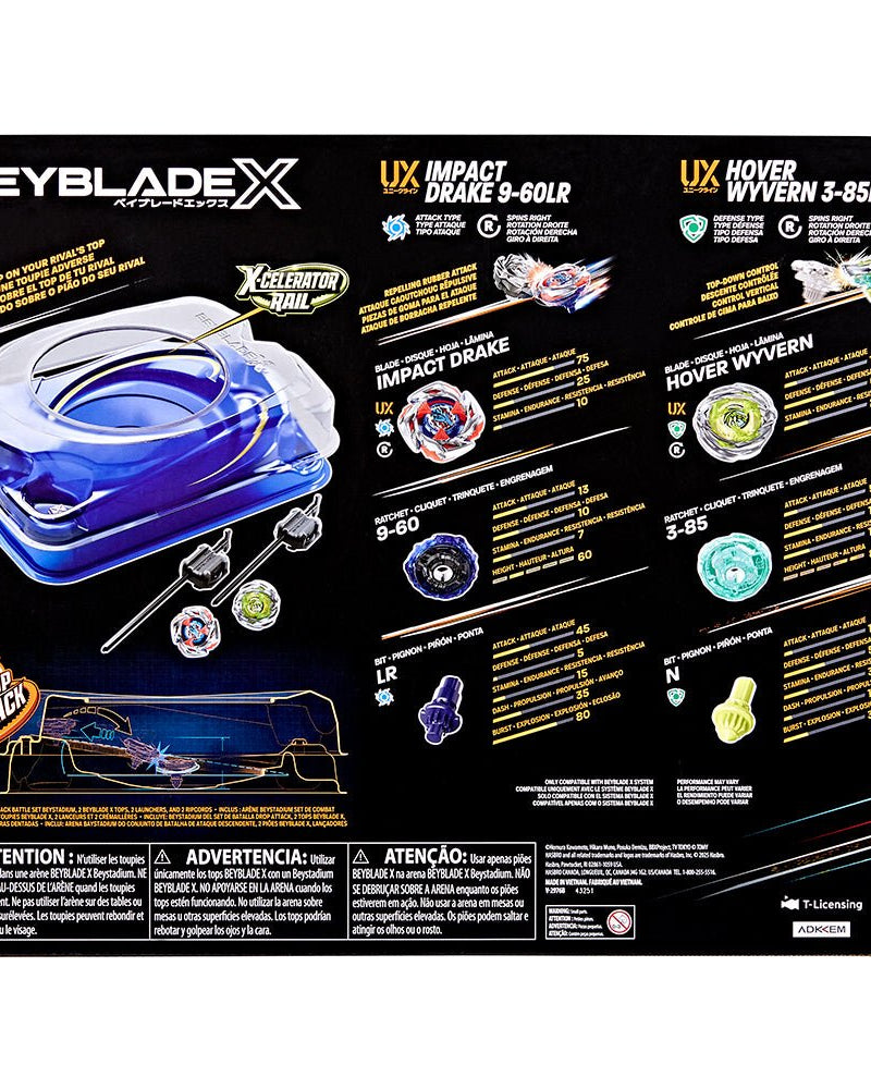 Beyblade X - Set de Combat Descente-Choc -Véhicules de jeu- Boutique LeoLudo-Hasbro