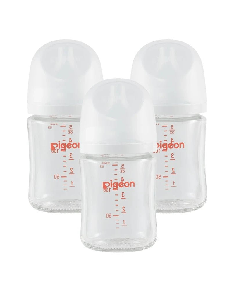 Biberons en verre Pigeon 5oz (paquet de 3) tétine SS -Biberons- Boutique LeoLudo-Pigeon