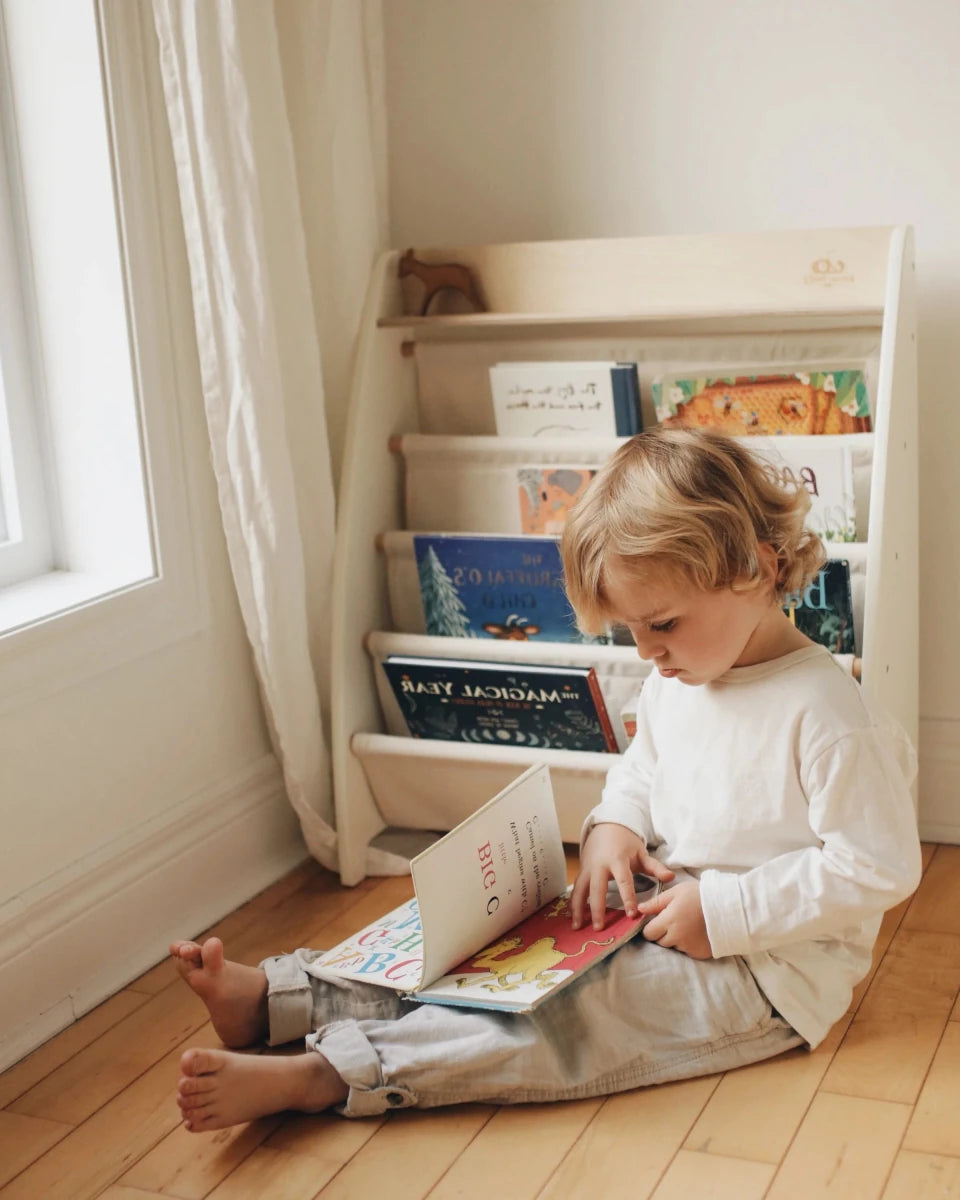 Bibliothèque Sling montessori en bois – Kinderfeets - Meubles - Boutique LeoLudo - Kinderfeets