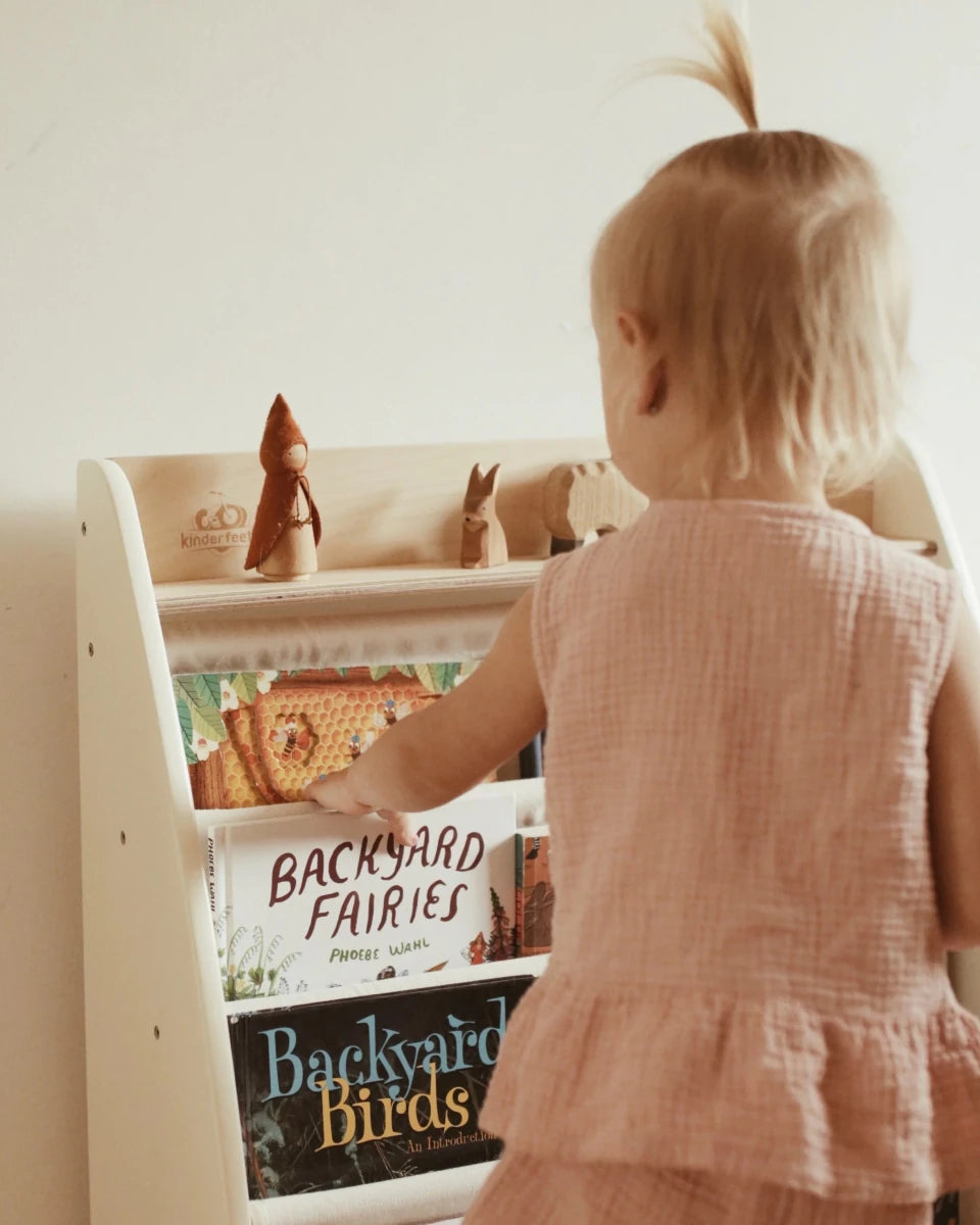 Bibliothèque Sling montessori en bois – Kinderfeets - Meubles - Boutique LeoLudo - Kinderfeets