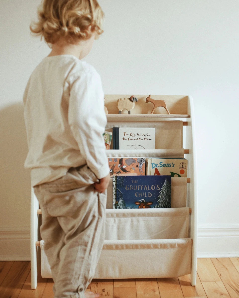 Bibliothèque Sling montessori en bois – Kinderfeets - Meubles - Boutique LeoLudo - Kinderfeets