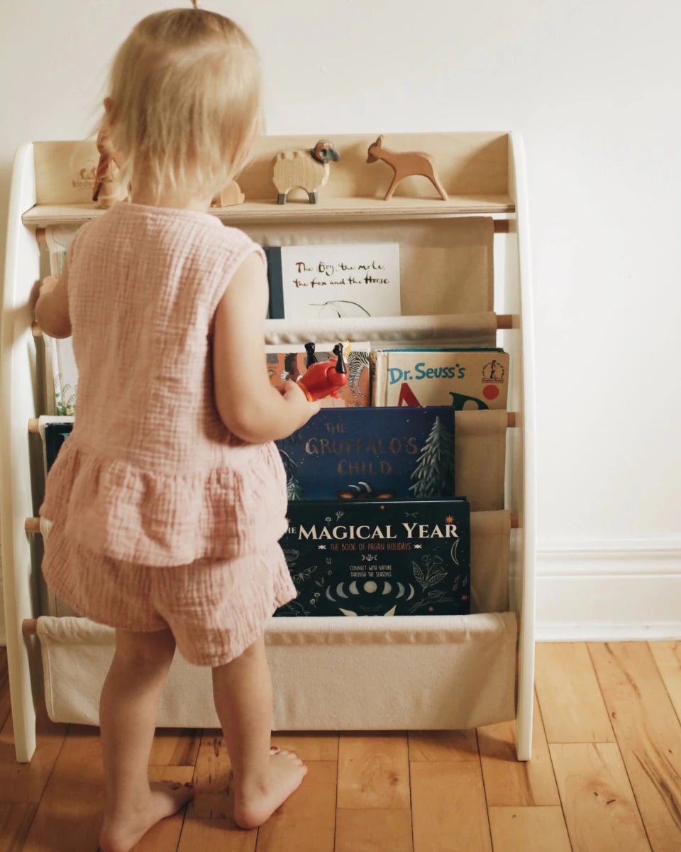 Bibliothèque Sling montessori en bois – Kinderfeets - Meubles - Boutique LeoLudo - Kinderfeets