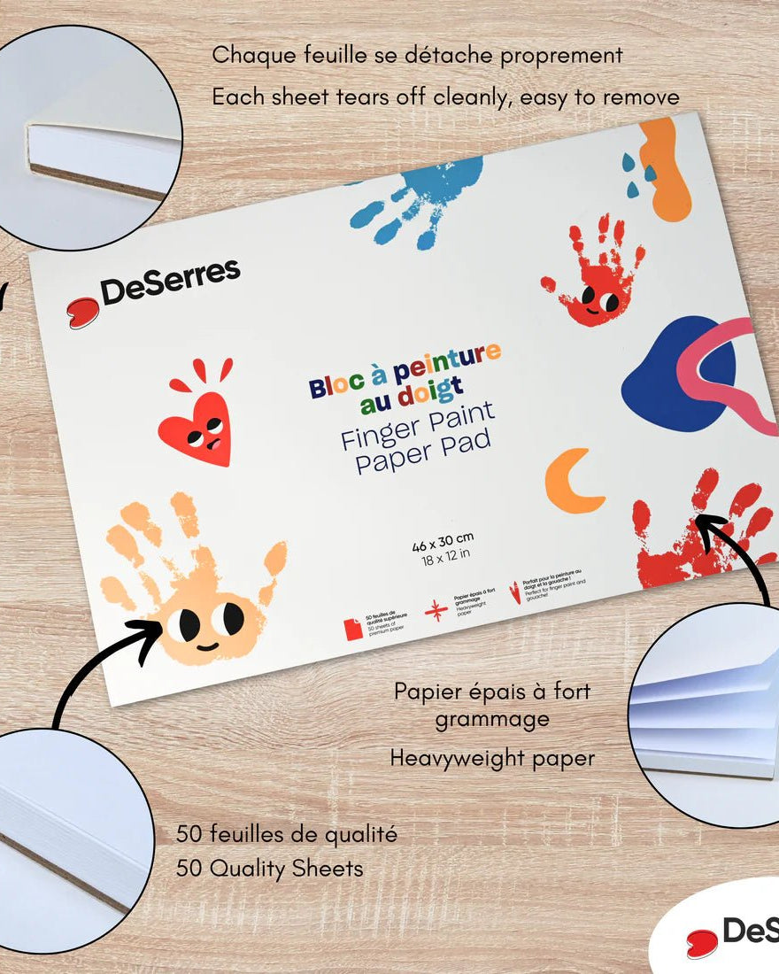 Bloc à peinture à doigt pour enfants - Art & bricolage - Boutique LeoLudo - DeSerres