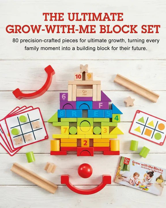 Blocs évolutifs Grow - with - Me – Hape - Jeux de construction - Boutique LeoLudo - Hape