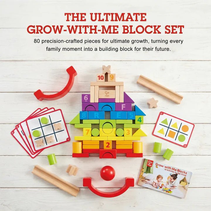 Blocs évolutifs Grow - with - Me – Hape - Jeux de construction - Boutique LeoLudo - Hape