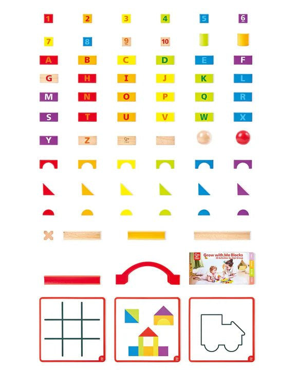 Blocs évolutifs Grow - with - Me – Hape - Jeux de construction - Boutique LeoLudo - Hape