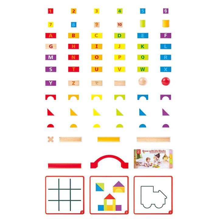 Blocs évolutifs Grow - with - Me – Hape - Jeux de construction - Boutique LeoLudo - Hape