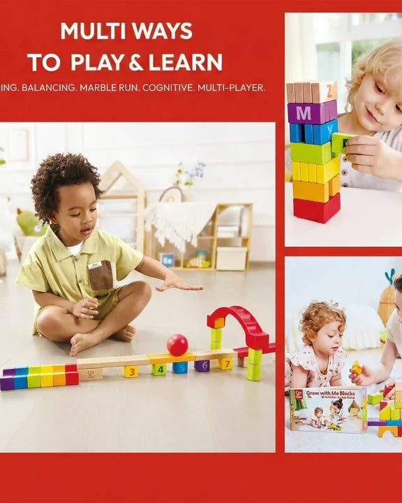 Blocs évolutifs Grow - with - Me – Hape - Jeux de construction - Boutique LeoLudo - Hape