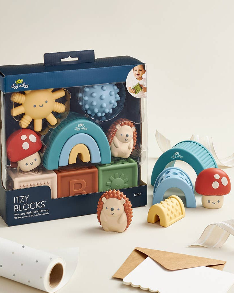 Blocs sensoriels bébé à empiler – Itzy Blocks™ - Jouets d'éveil - Boutique LeoLudo - Itzy Ritzy Canada