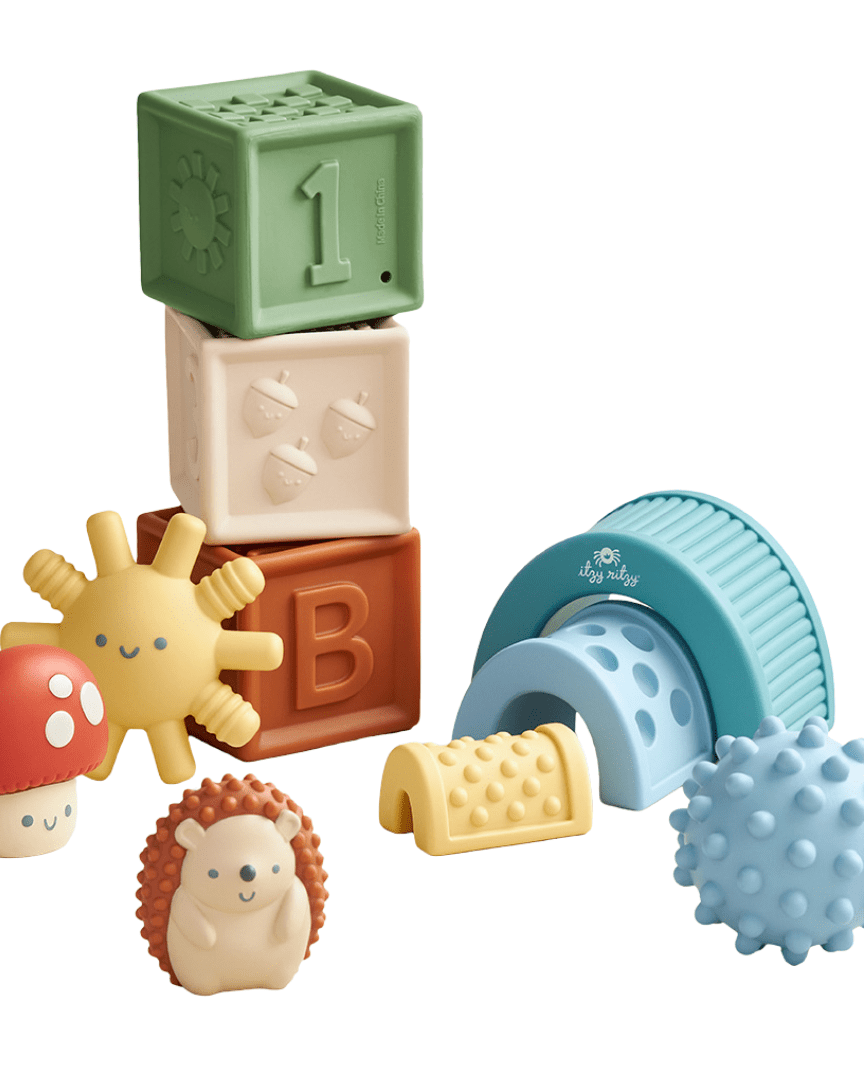 Blocs sensoriels bébé à empiler – Itzy Blocks™ - Jouets d'éveil - Boutique LeoLudo - Itzy Ritzy Canada