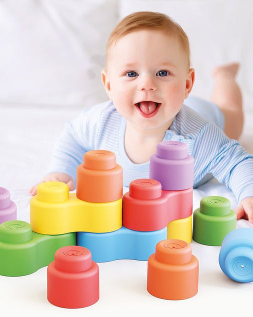 Blocs souples Momy Soft – 12 pièces - Jeux de construction - Boutique LeoLudo - Quercetti