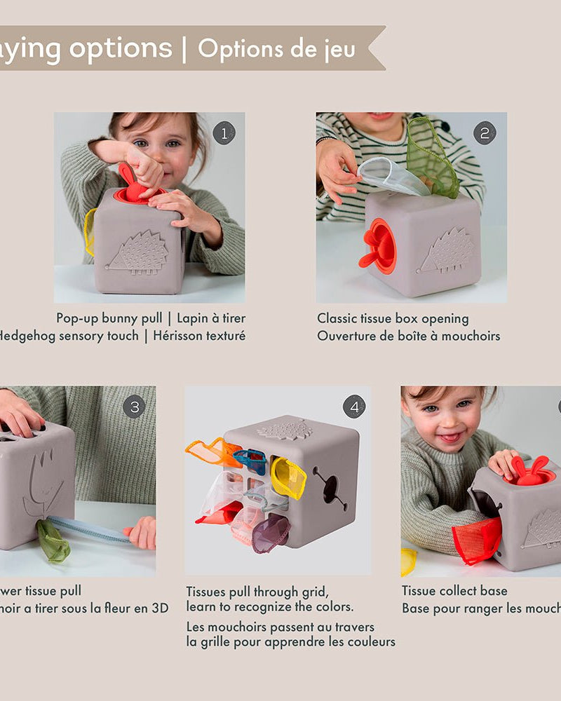 Boîte à mouchoirs pop-up -Jouets d'éveil- Boutique LeoLudo-Taf Toys