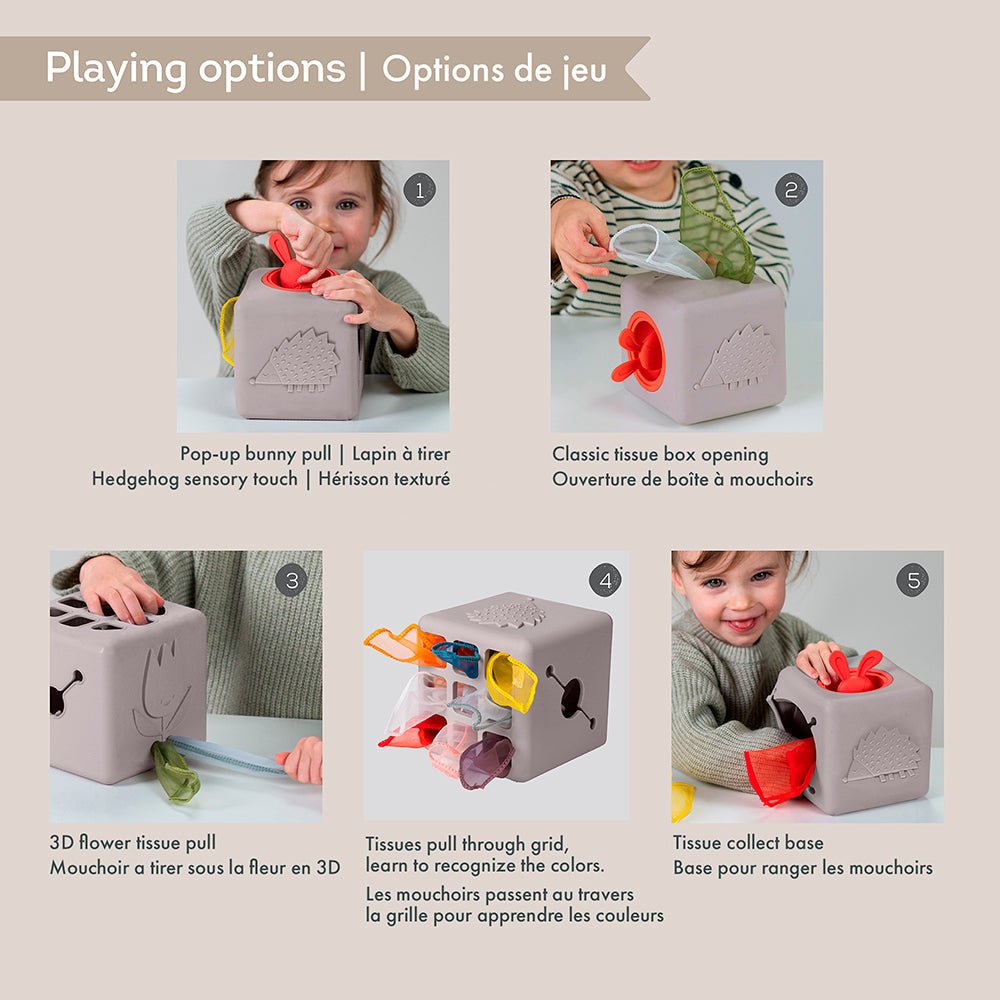 Boîte à mouchoirs pop-up -Jouets d'éveil- Boutique LeoLudo-Taf Toys