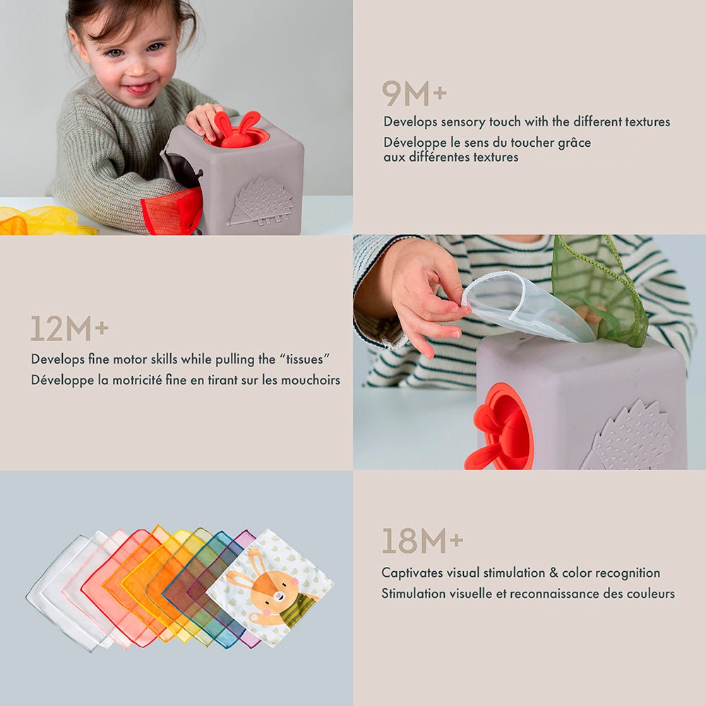 Boîte à mouchoirs pop-up -Jouets d'éveil- Boutique LeoLudo-Taf Toys