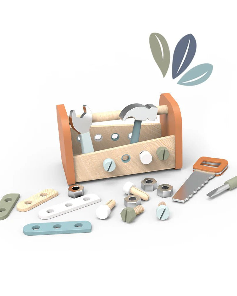 Boîte à outils et établi 2 - en - 1 en bois - Jouets d'imitation - Boutique LeoLudo - Speedy Monkey