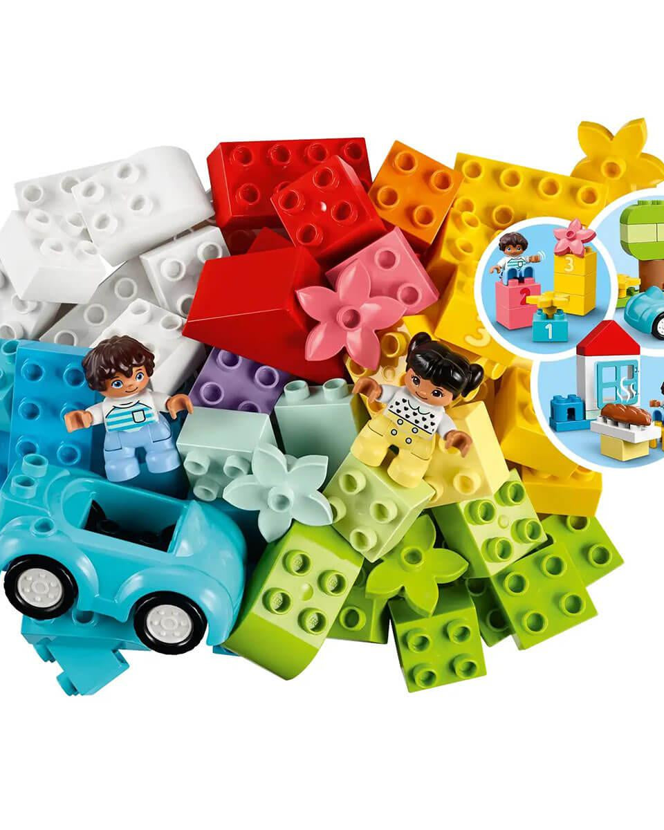 Boîte de briques LEGO Duplo (65 pcs. + 2 figurines) - Jeux de construction - Boutique LeoLudo - LEGO