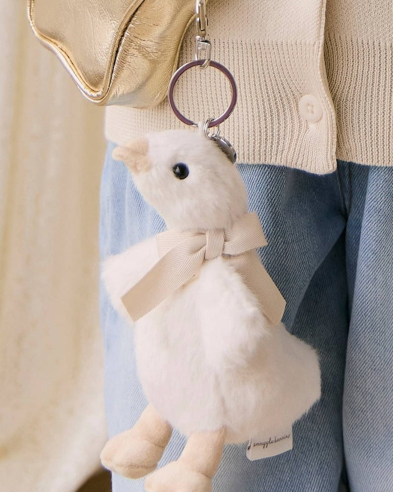 Breloque pour sac - Rose le canard avec boucle - Snuggle Bunnies - Peluches - Boutique LeoLudo - Snuggle Bunnies