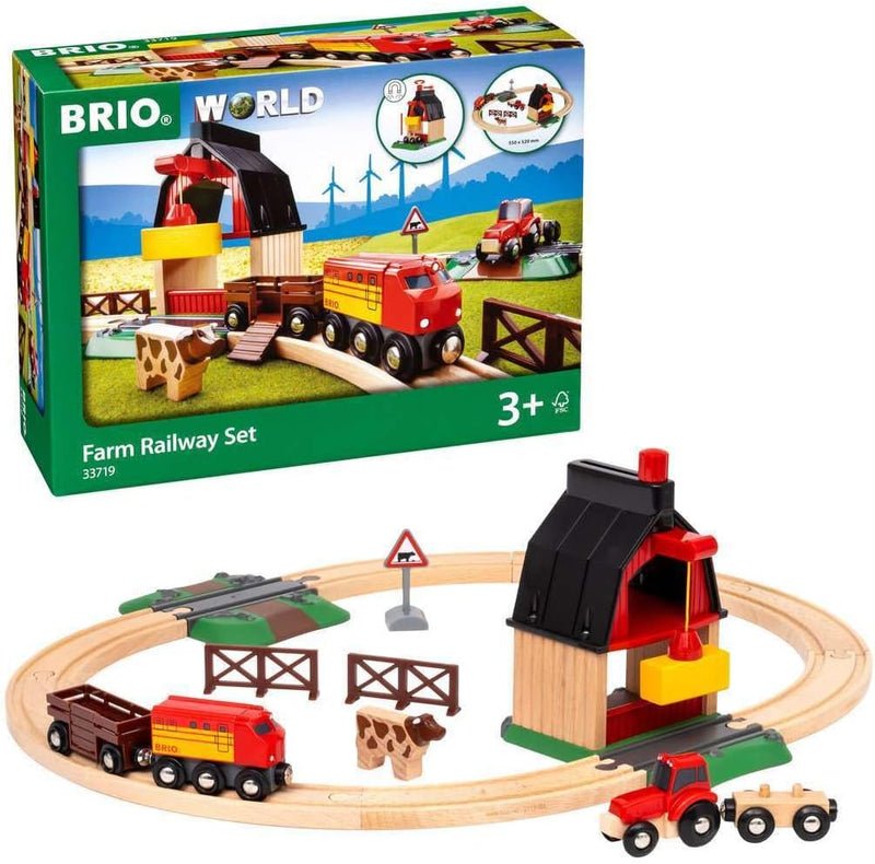 BRIO Ensemble ferroviaire Ferme (20 pcs) -Jeux de construction- Boutique LeoLudo-Brio
