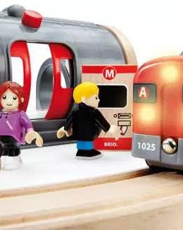 BRIO Ensemble ferroviaire Métro (20 pcs) -Jeux de construction- Boutique LeoLudo-Brio