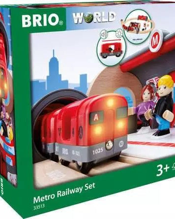 BRIO Ensemble ferroviaire Métro (20 pcs) -Jeux de construction- Boutique LeoLudo-Brio
