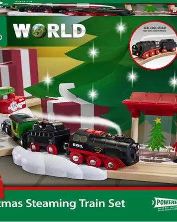 BRIO Train à vapeur de Noël (26 pcs) -Jeux de construction- Boutique LeoLudo-Brio