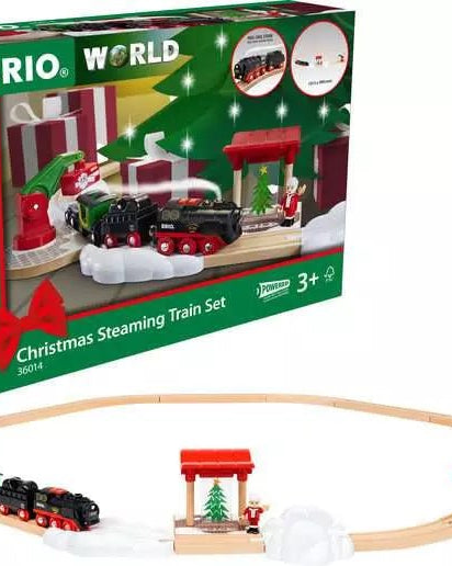BRIO Train à vapeur de Noël (26 pcs) -Jeux de construction- Boutique LeoLudo-Brio