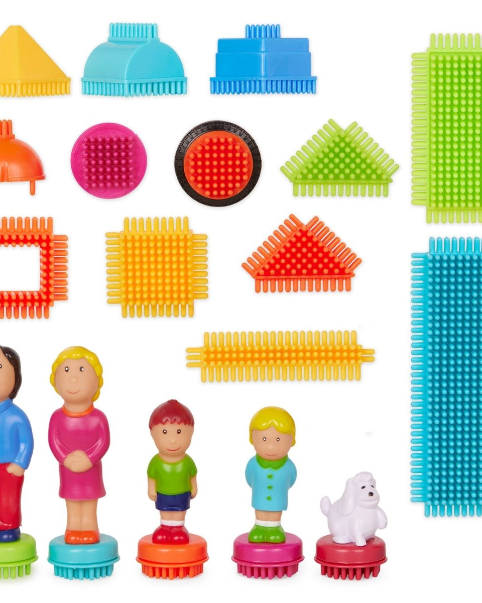 Bristle Blocks - Mallette de 85 pièces -Jeux de construction- Boutique LeoLudo-Battat
