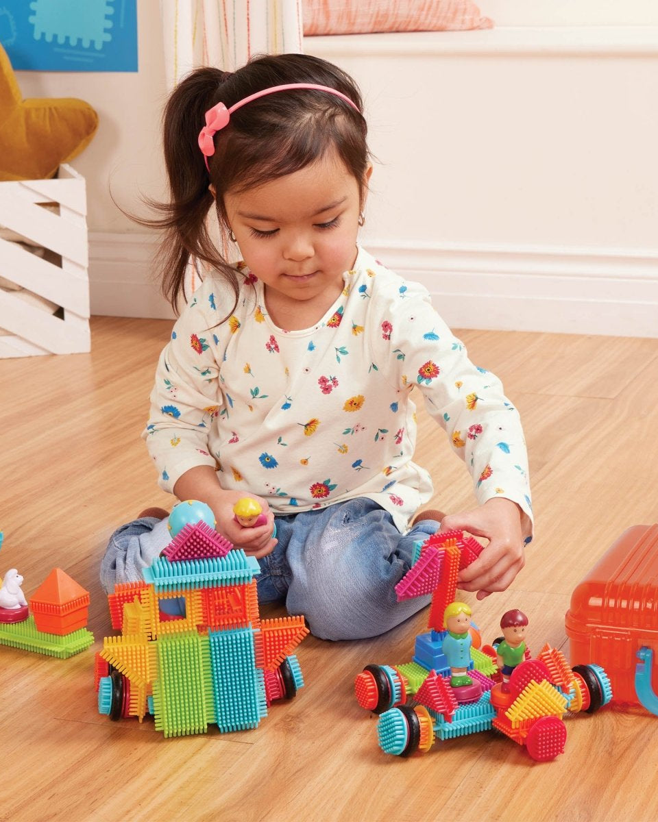 Bristle Blocks - Mallette de 85 pièces -Jeux de construction- Boutique LeoLudo-Battat
