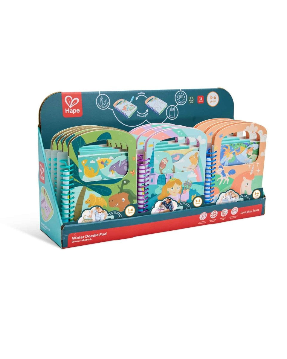 Cahier de dessin à l’eau réutilisable Hape – format de poche -Cahiers d'activités- Boutique LeoLudo-Hape