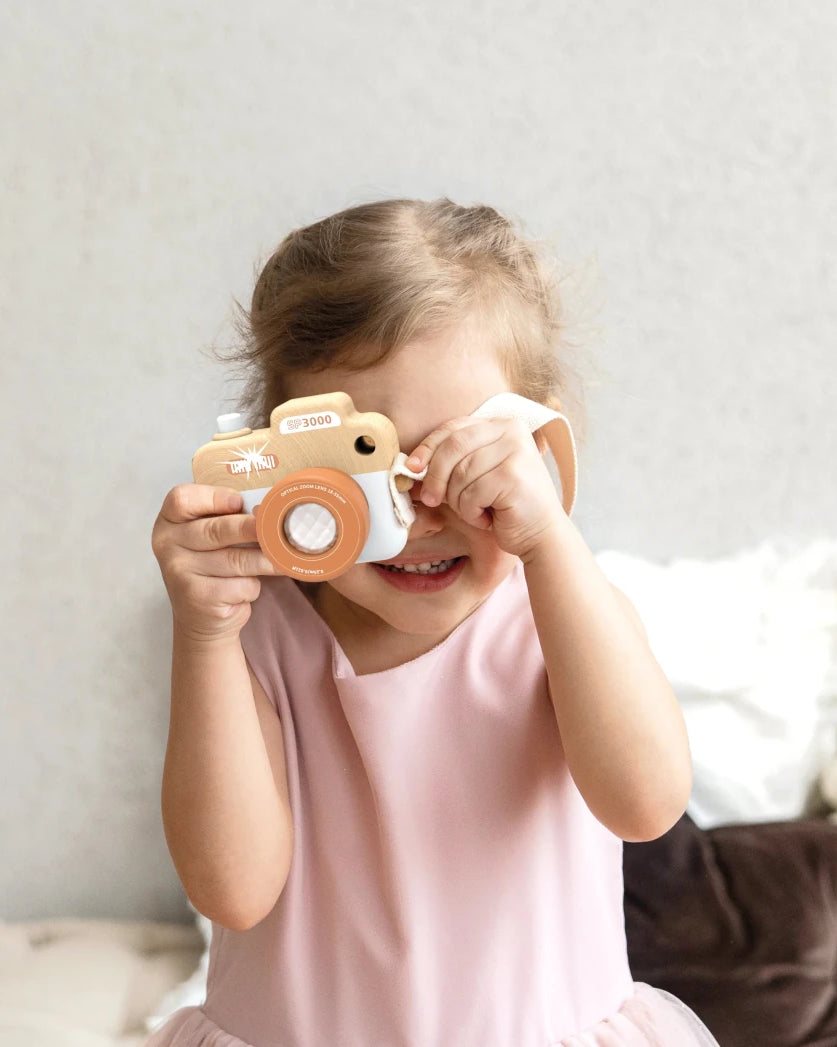 Caméra en bois pour enfant et kaléidoscope - Jouets d'imitation - Boutique LeoLudo - Speedy Monkey