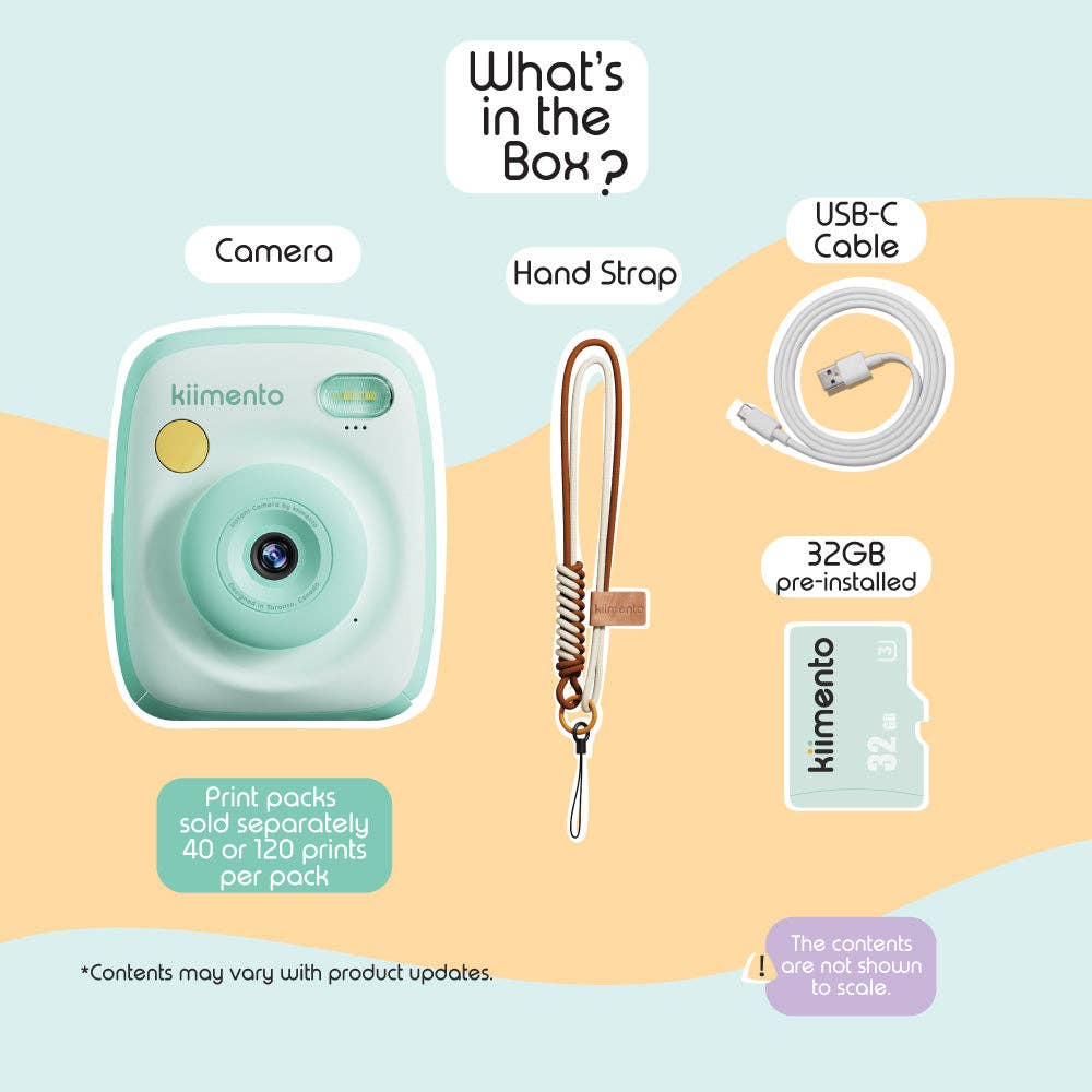 CamΓ©ra InstantanΓ©e Kiimento Print Pro β ModΓ¨le P2 Menthe - Jeux Γ©lectroniques - Boutique LeoLudo - kiimento (formerly Kidamento)
