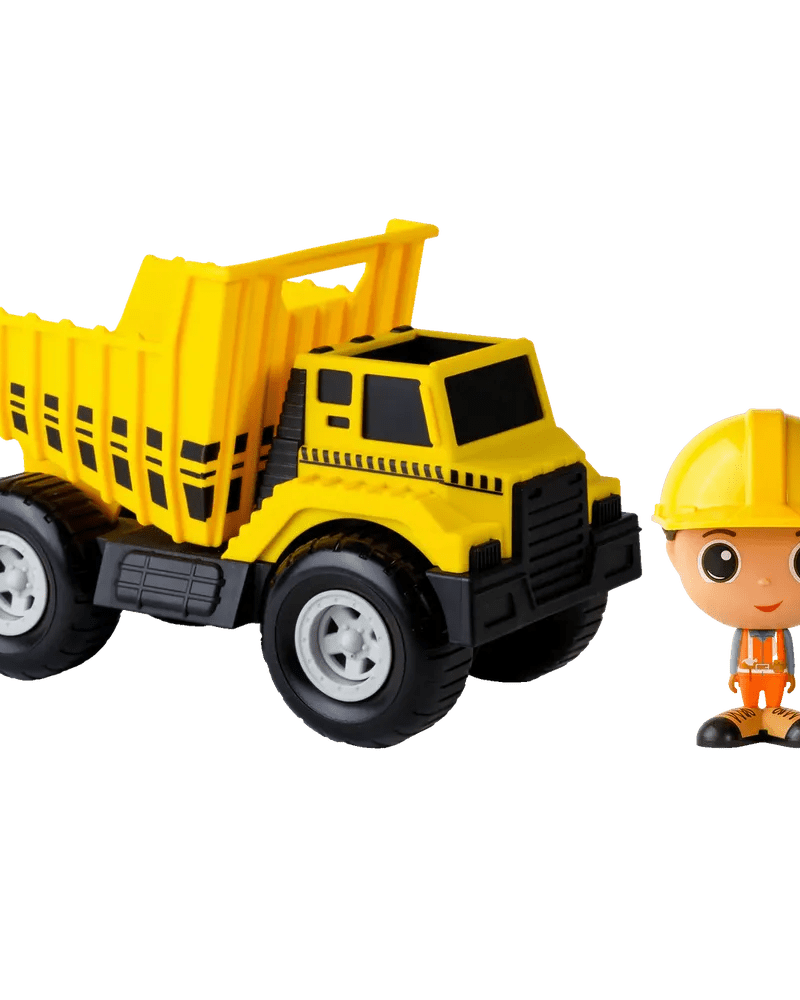 Camion Benne avec Figurine – 3 personnages au choix - Véhicules de jeu - Boutique LeoLudo - Flek