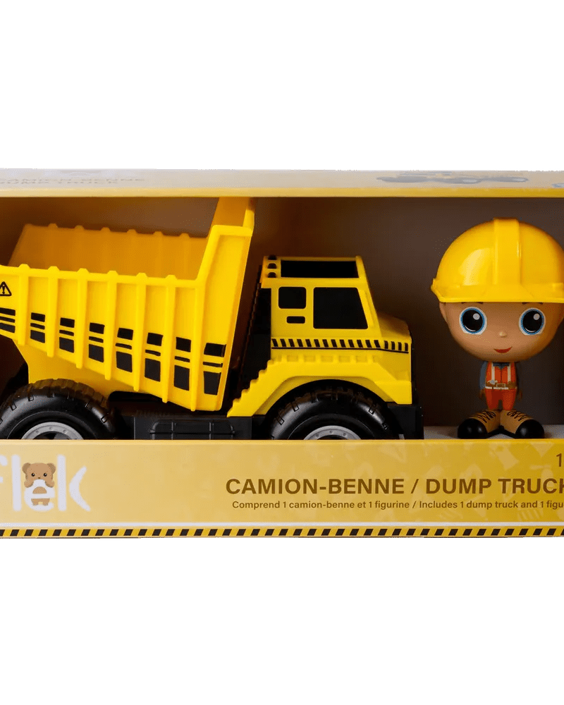 Camion Benne avec Figurine – 3 personnages au choix - Véhicules de jeu - Boutique LeoLudo - Flek